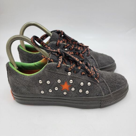 Converse X Come Tees One Star Ox Size 7 Womens Black Orange Shoes Sneakers - Picture 3 of 13